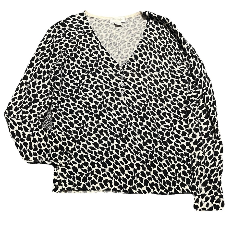 Mainbocher Animal Cashmere Sweater Women's L Preppy